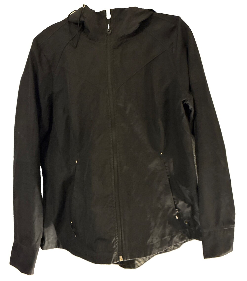 Gerry Men's Black Full Zip Jacket w Pockets Mid-Length Size M